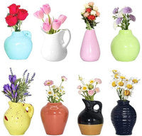 Mini Ceramic Vas Fridge Magnet 8 pecs